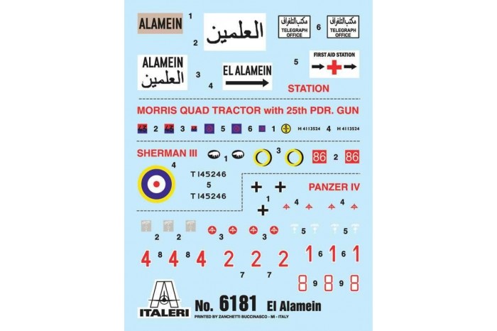 Model Kit diorama 6181 - EL ALAMEIN WAR - BATTLESET (1:72)