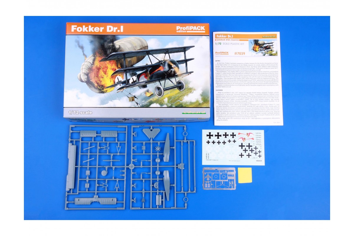 I 1/72 Fokker Dr Eduard Profilpack Kit 7039 for sale online