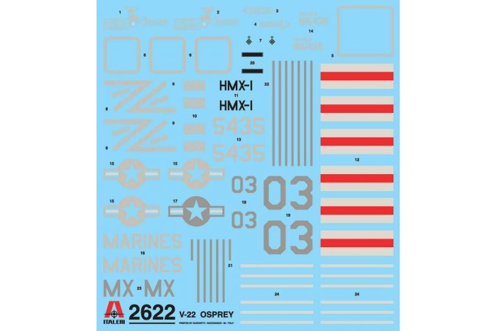 Model Kit letadlo 2622 - V-22 OSPREY (1:48)