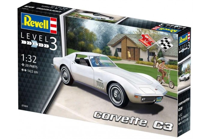 Plastic ModelKit auto 07684 - Corvette C3 (1:32)