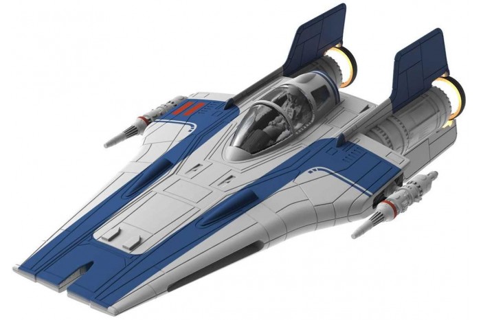 Build & Play SW 06762 - Resistance A-wing Fighter (modrý)