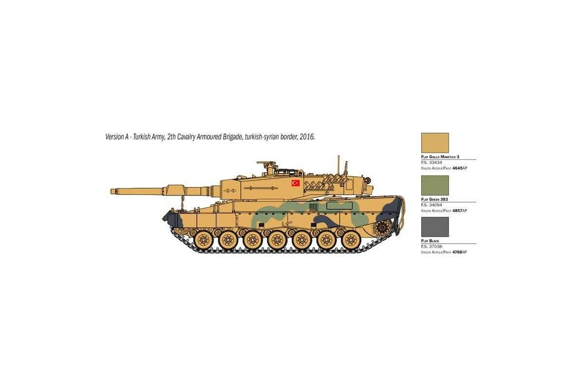 Tank Model Building Kit Italeri Leopard 2a4 1 35 for sale online