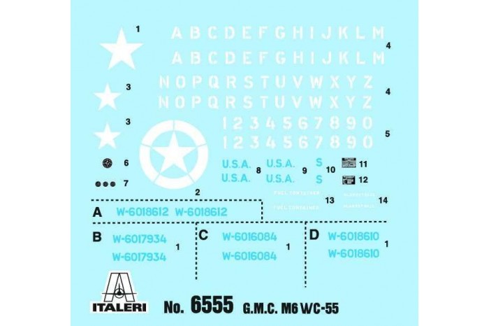 Model Kit military 6555 - M6 GUN MOTOR CARRIAGE WC-55 (1:35)