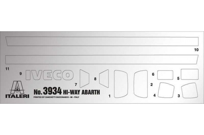 Model Kit truck 3934 - IVECO HI-WAY E5 ABARTH (1:24)