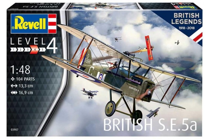 Plastic ModelKit letadlo 03907 - 100 Years RAF: British S.E. 5a (1:48)