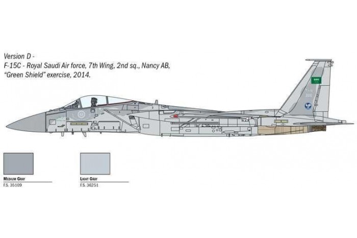 Model Kit letadlo 1415 - F-15C Eagle (1:72)