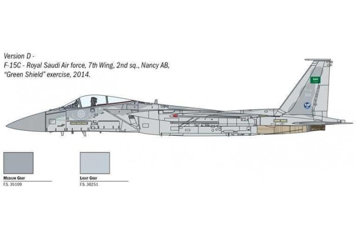 Italeri 1415 1/72 Scale Model Aircraft Kit McDonnell Douglas F-15 Eagle F-15C 