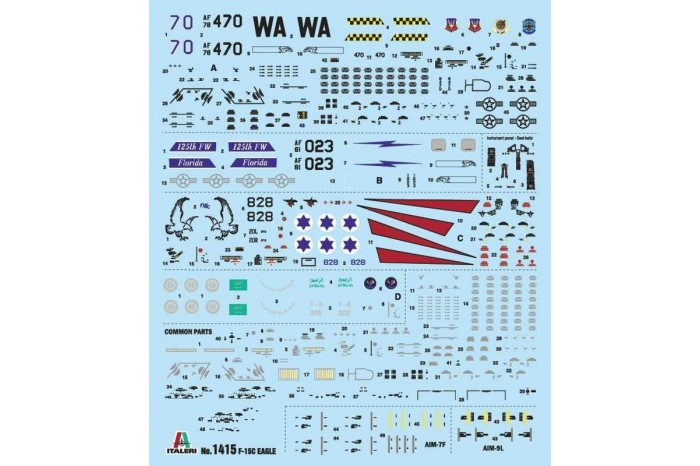 Model Kit letadlo 1415 - F-15C Eagle (1:72)