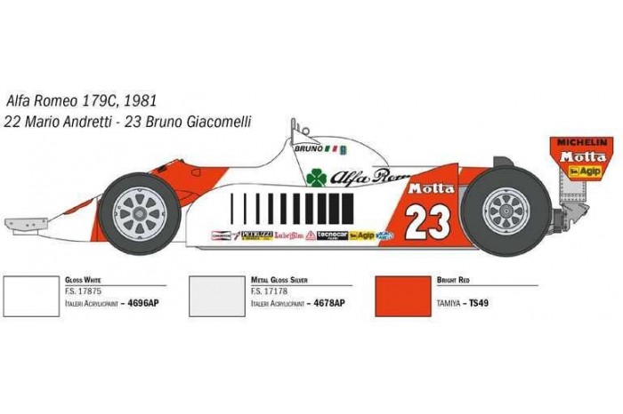 Model Kit auto 4704 - Alfa Romeo 179 - 179C (1:12)