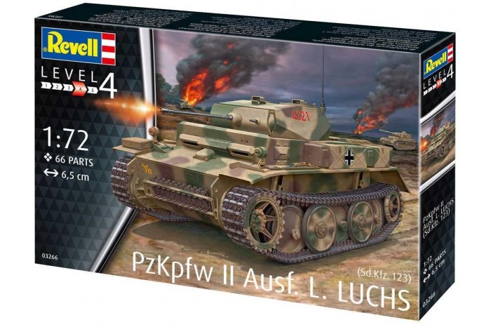 Plastic ModelKit tank 03266 - PzKpfw II Ausf.L LUCHS  (Sd.Kfz.123) (1:72)