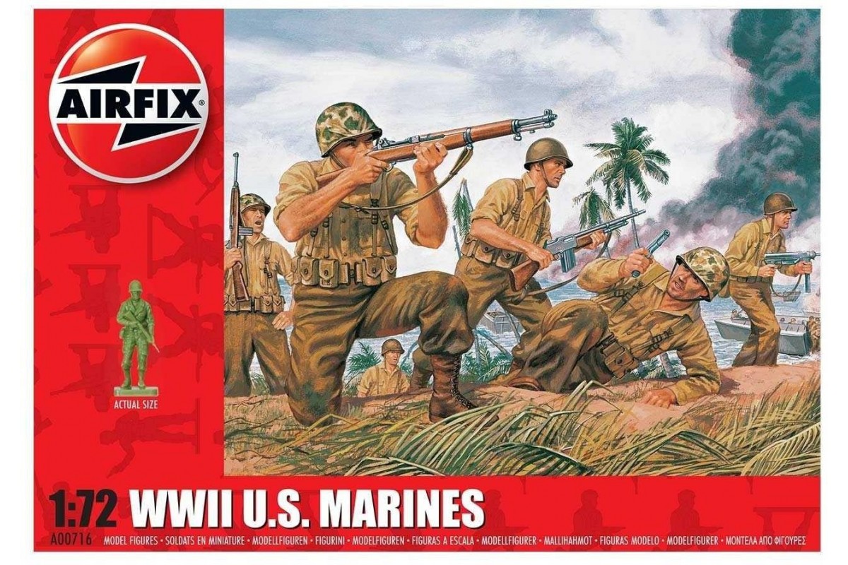 A00716 NEW Airfix WWII U.S Marines Scale 1:72 
