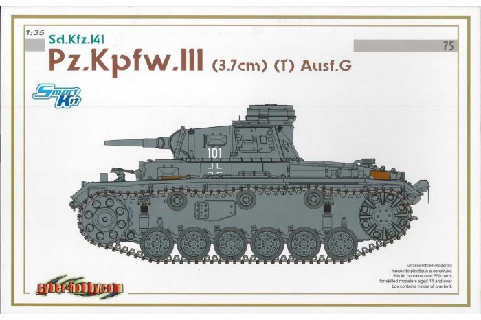 Pz.Kpfw.III (3.7cm) (T) Ausf.G (SMART KIT) (1:35) - 6765