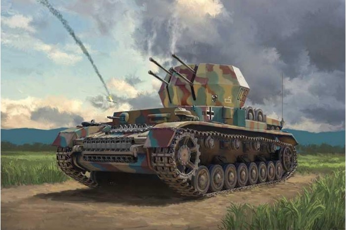 Model Kit military 7074 - Flakpanzer IV Wirbelwind (1:72)
