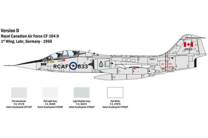 Model Kit letadlo 2509 - TF-104 G Starfighter (1:32)