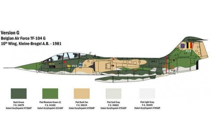 Model Kit letadlo 2509 - TF-104 G Starfighter (1:32)