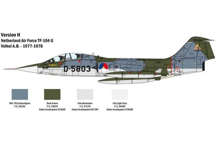 Model Kit letadlo 2509 - TF-104 G Starfighter (1:32)