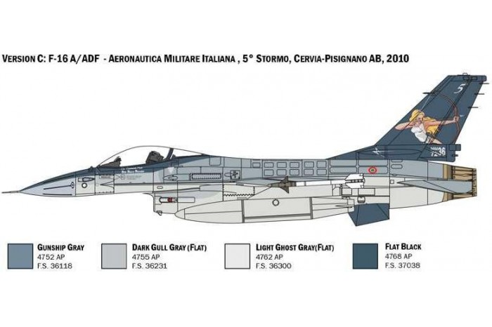 Model Kit letadlo 2786 - F-16A Fighting Falcon (1:48)
