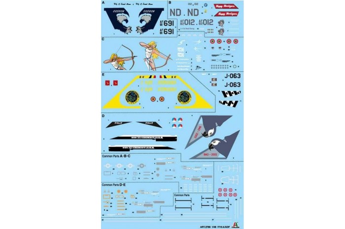 Model Kit letadlo 2786 - F-16A Fighting Falcon (1:48)