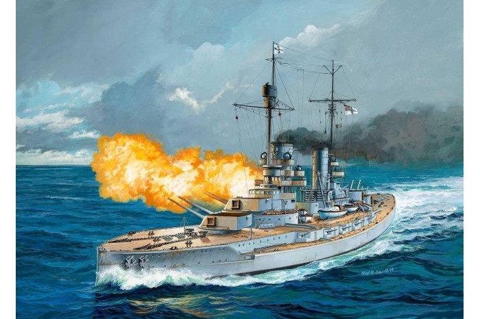 Plastic ModelKit loď 05157 - WWI Battleship SMS KÖNIG (1:700)