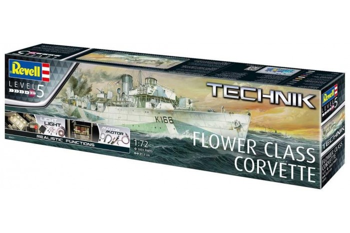 Plastic ModelKit TECHNIK loď 00451 - Flower Class Corvette (1:72)