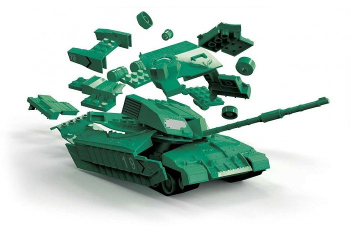 Quick Build tank J6022 - Challenger Tank - zelená