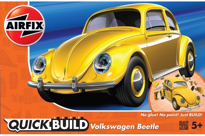 Quick Build auto J6023 - VW Beetle - žlutá