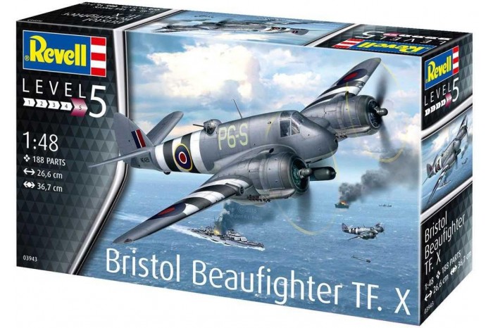 Plastic ModelKit letadlo 03943 - Bristol Beaufighter TF. X (1:48)