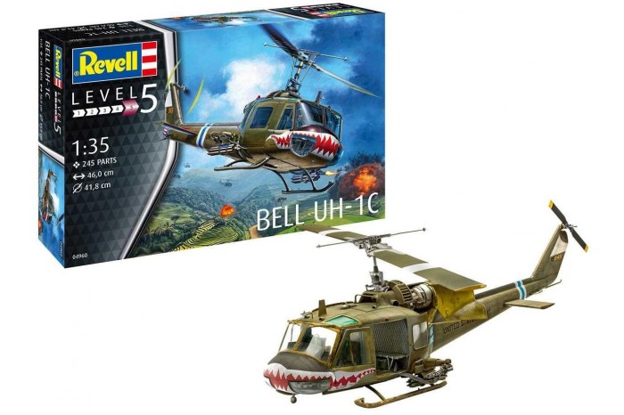 Plastic ModelKit vrtulník 04960 - Bell UH-1C (1:35)