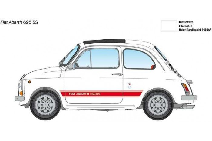 Model Kit auto 4705 - FIAT Abarth 695SS/Assetto Corsa (1:12)