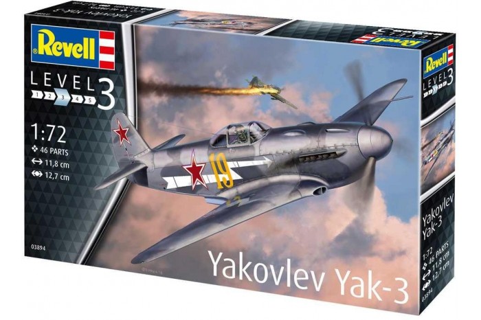 Plastic ModelKit letadlo 03894 - Yakovlev Yak-3 (1:72)