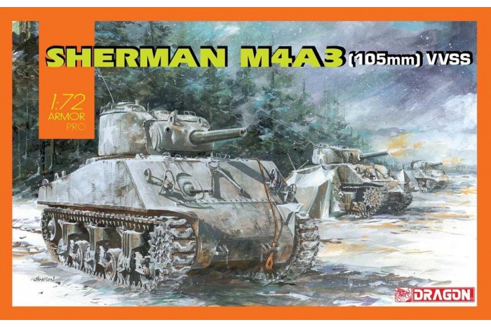 Sherman M4A3 (105mm) VVSS (1:72) - 7569