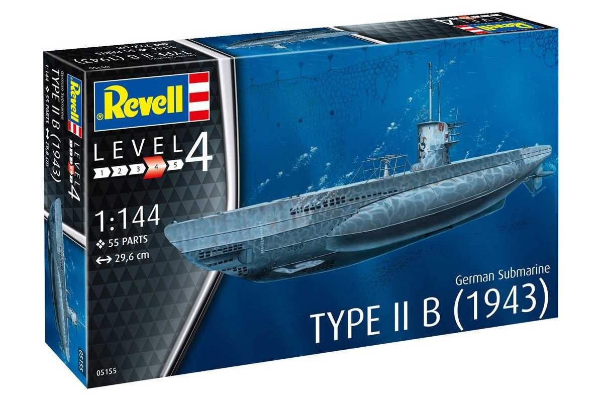 1943 1/144 Revell Reve05155 German Submarine Type IIB 