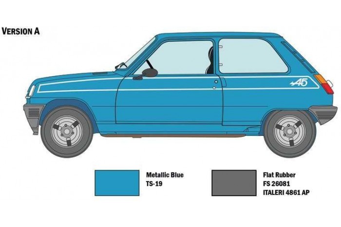 Model Kit auto 3651 - Renault 5 Alpine (1:24)