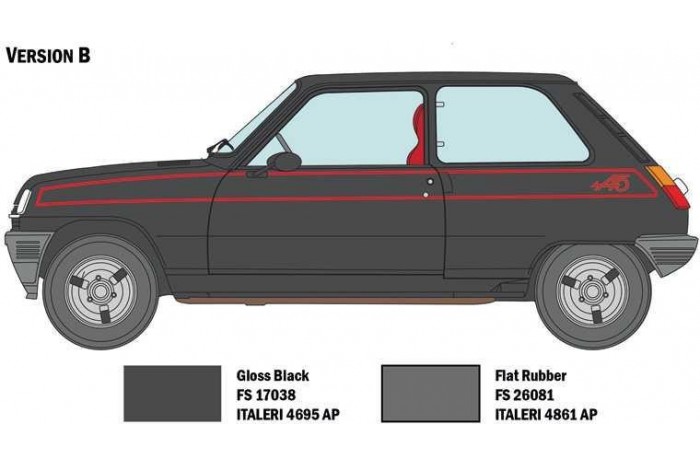Model Kit auto 3651 - Renault 5 Alpine (1:24)