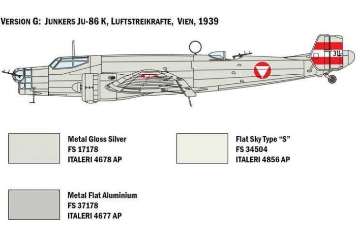 Model Kit letadlo 1391 - JU 86 E1/E2 (1:72)