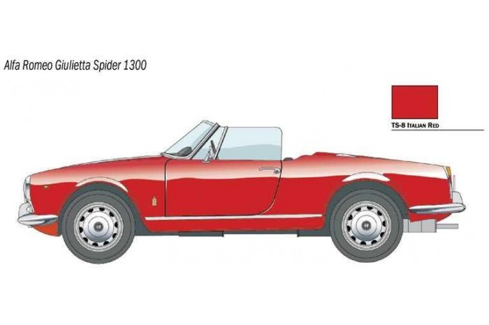 Model Kit auto 3653 - ALFA ROMEO GIULIETTA SPIDER 1300 (1:24)