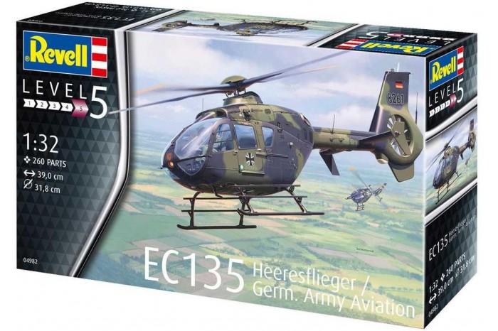 Plastic ModelKit vrtulník 04982 - EC 135 Heeresflieger / German Army Aviation (1:32)