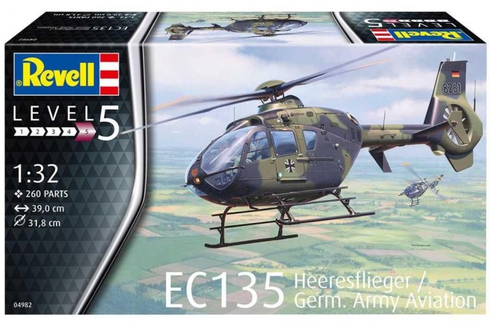 Plastic ModelKit vrtulník 04982 - EC 135 Heeresflieger / German Army Aviation (1:32)