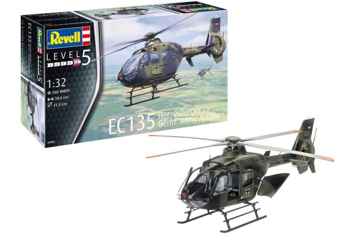 Plastic ModelKit vrtulník 04982 - EC 135 Heeresflieger / German Army Aviation (1:32)