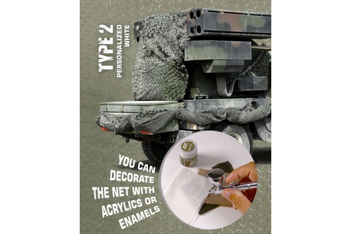 CAMOUFLAGE NET WHITE TYPE 2 - AK8063