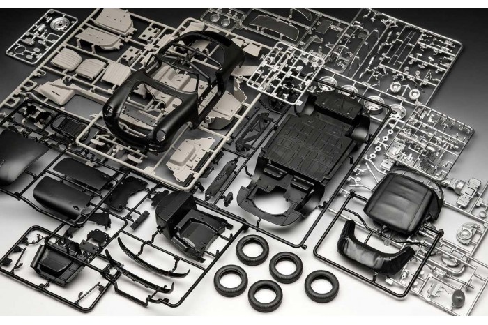 Plastic ModelKit auto 07043 - Porsche 356 Cabriolet (1:16)