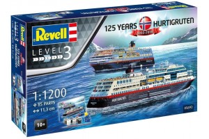 125 Years Hurtigruten TROLLFJORD & MIDNATSOL (1:1200) - 05692