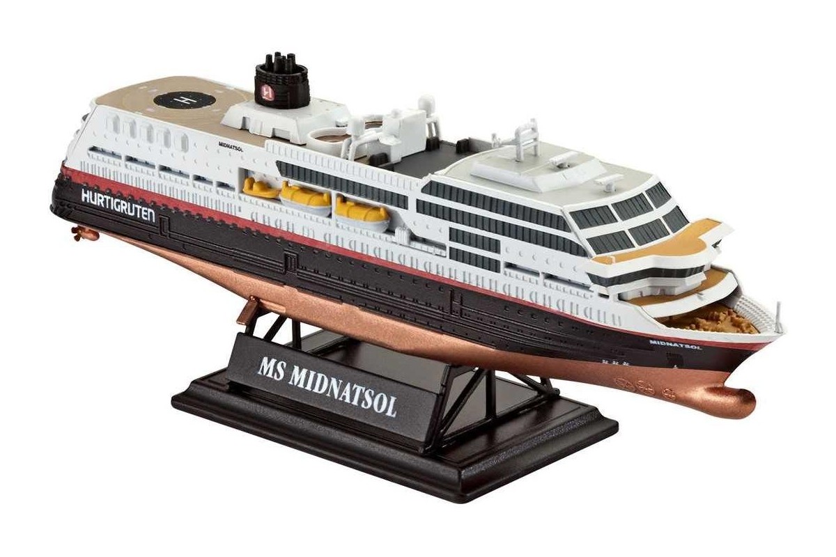 Coffret Cadeau maquettes 125 Ans Hurtigruten Trollfjord & Midnatsol Blanc Revell 5692 