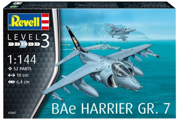 Plastic ModelKit letadlo 03887 - BAe Harrier GR.7 (1:144)