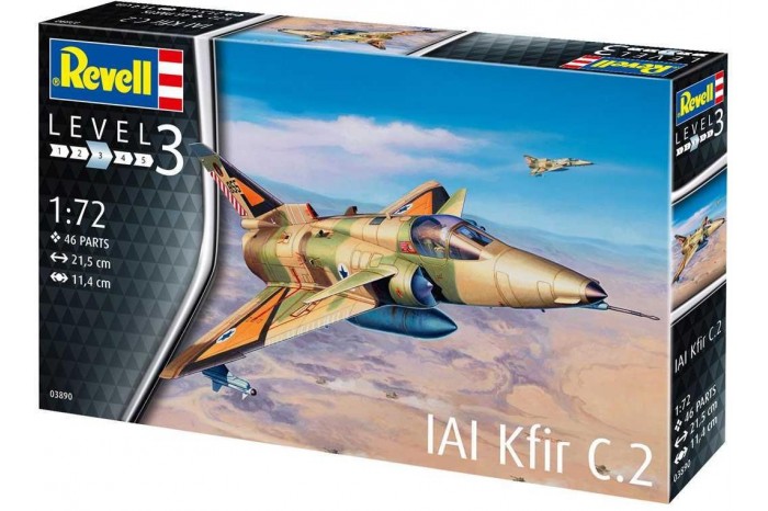Plastic ModelKit letadlo 03890 - Kfir C-2 (1:72)