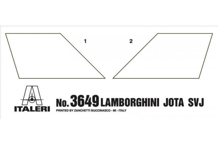 Model Kit auto 3649 - Lamborghini Miura Jota SVJ (1:24)