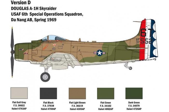 Model Kit letadlo 2788 - A-1H Skyraider (1:48)