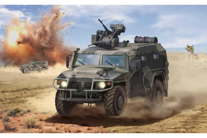 Model Kit military 3683 - GAZ Tiger w/Arbalet (1:35)