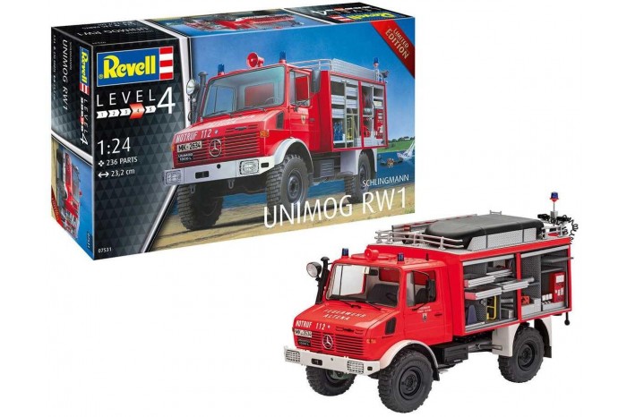 Plastic ModelKit auto 07531 - Schlingmann Unimog RW1 (1:24)