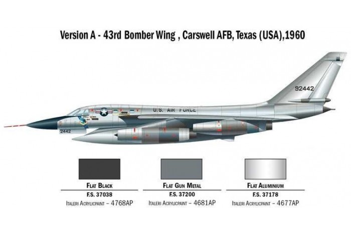 Model Kit letadlo 1142 - B-58 Hustler (1:72)